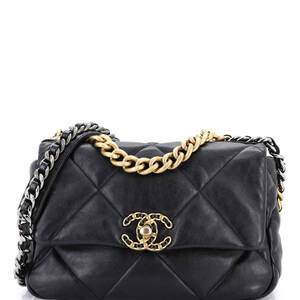 Chanel Medium 19 Flap Bag Quilted Leather